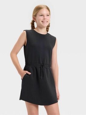 Excellent condition! Girl’s All in Motion Black Dress - size large (10/12)